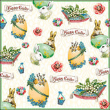 Szalvéta Húsvéti nyuszis papírszalvéta 33x33 cm 20 db Easter banner