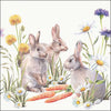 Szalvéta Húsvéti nyuszis papírszalvéta 33x33 cm Carrot treat