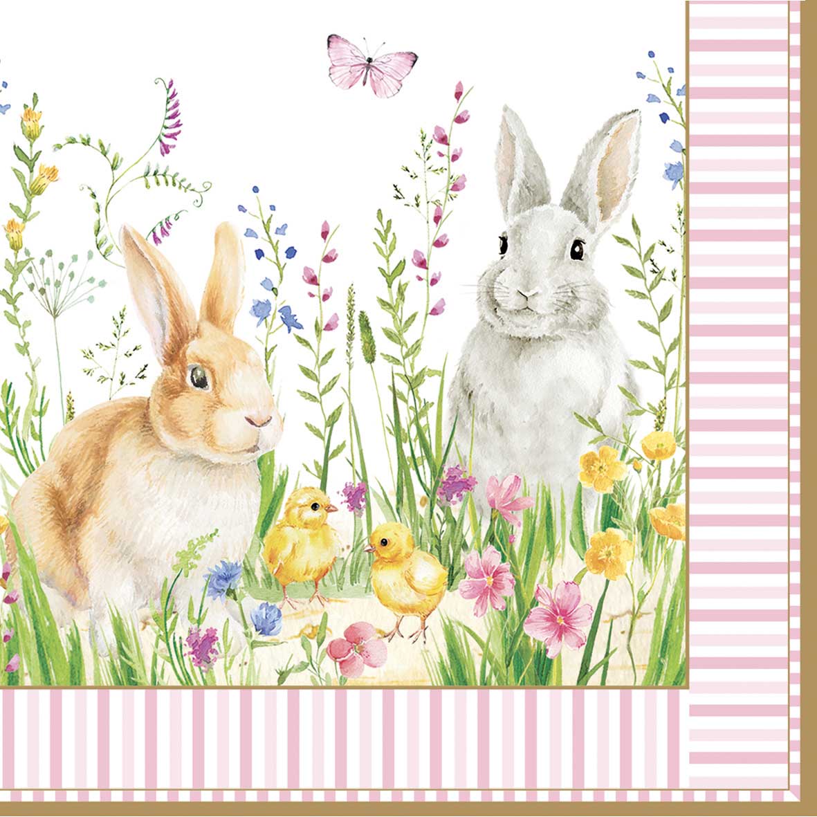 Szalvéta Húsvéti nyuszis papírszalvéta - Happy Easter 33x33cm