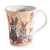 Húsvéti nyuszis porcelán bögre - 350 ml virágos