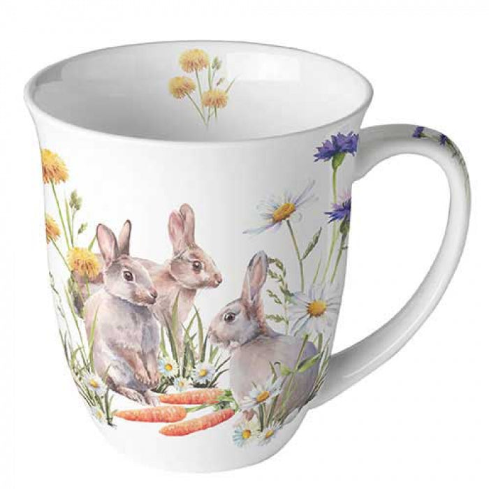 Bögre Húsvéti nyuszis porcelán bögre Carrot treat