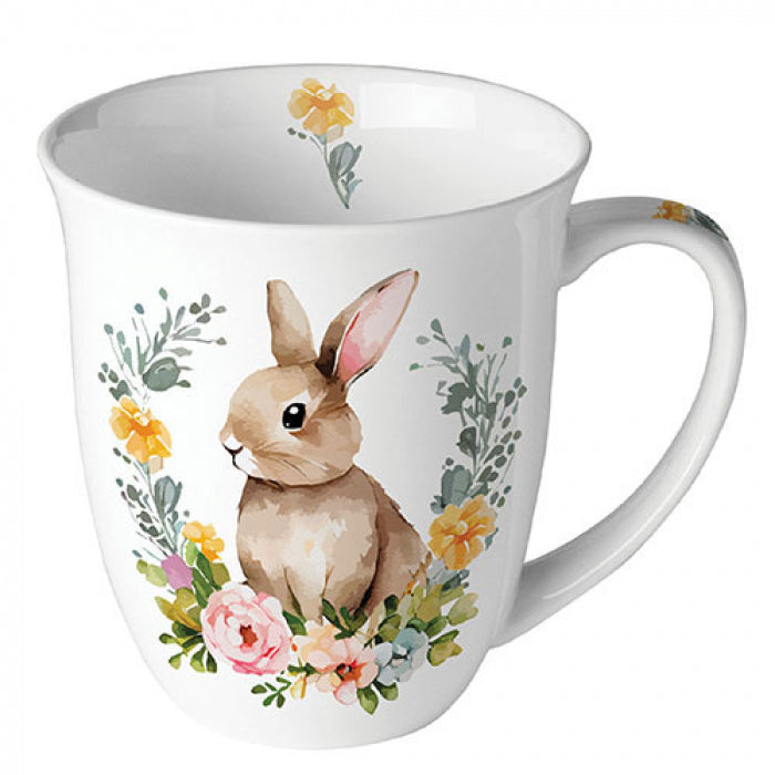 Bögre, csésze Húsvéti nyuszis porcelán bögre Cute Easter rabbit