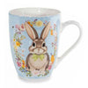 Húsvéti csokornyakkendős nyuszis porcelán bögre - 300 ml papír díszcsomagolásban