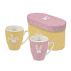 Bögre, csésze Húsvéti nyuszis porcelán bögre díszdobozban két személyes Hello & Easter