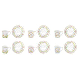 Bögre, csésze Húsvéti nyuszis porcelán kávés csésze 6 személyes szett Happy Easter