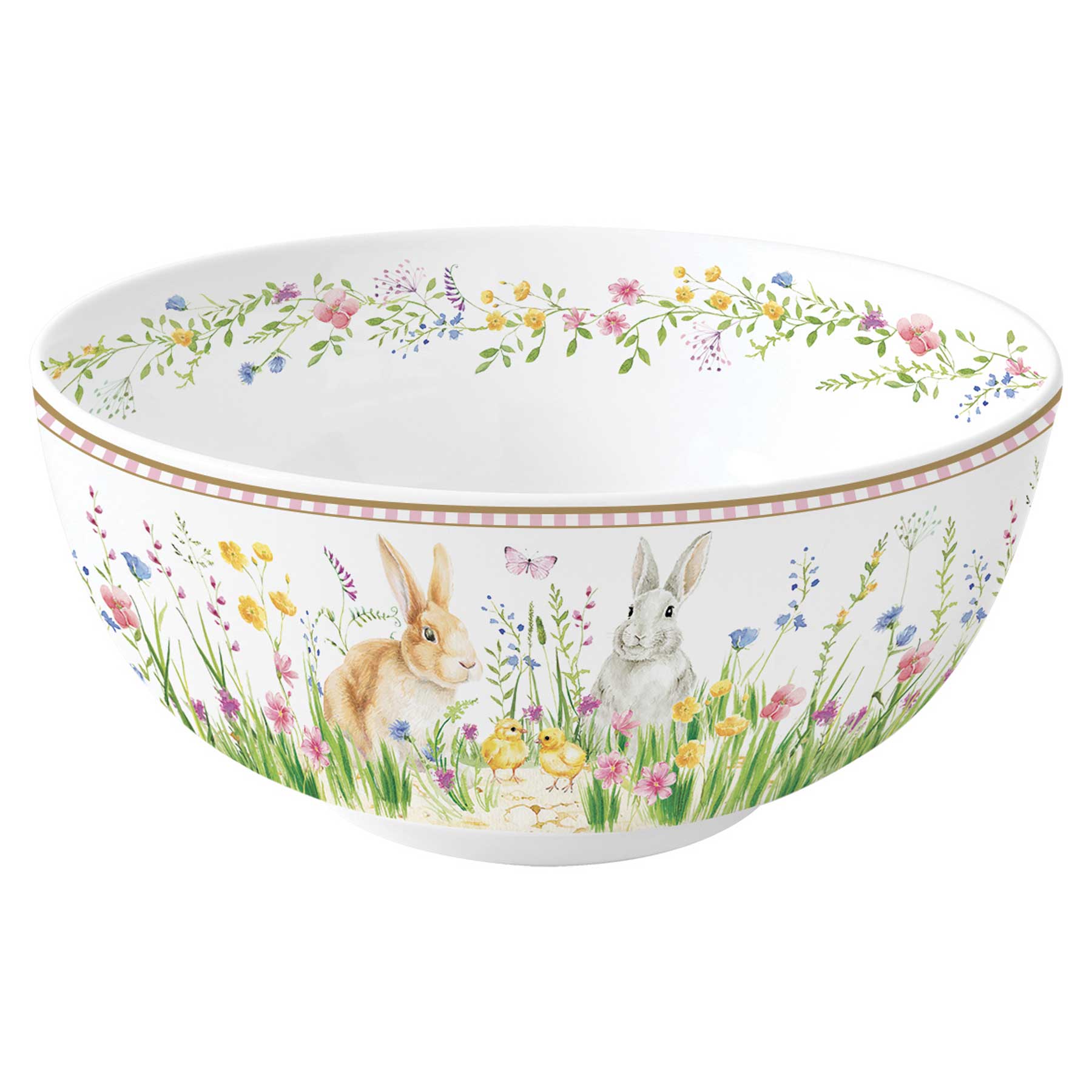 Tálka Húsvéti nyuszis porcelán nagy tál 23 cm Happy Easter