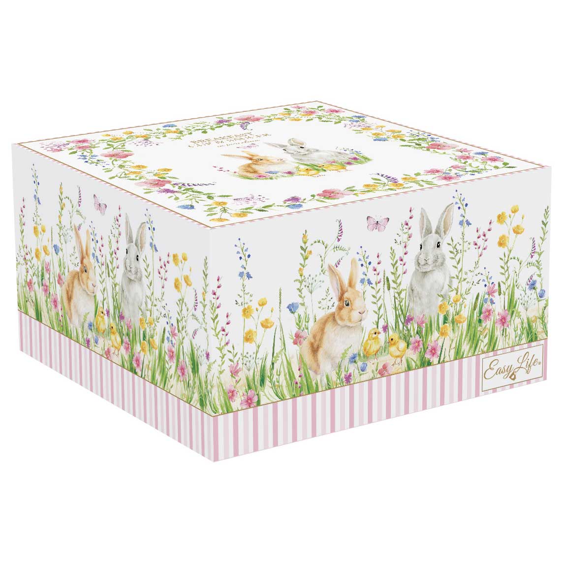Bögre, csésze Húsvéti nyuszis porcelán nagy teás csésze 370 ml Happy Easter
