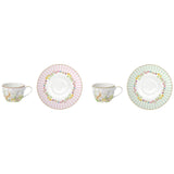 Bögre, csésze Húsvéti nyuszis porcelán porcelán teás csésze 2 db Happy Easter