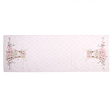 Asztalterítő Húsvéti pamut nyuszis asztali futó 50x140 cm Floral Easter Bunny