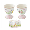 Húsvéti porcelán tojástartó 6,5 cm 2 db-os Happy Easter