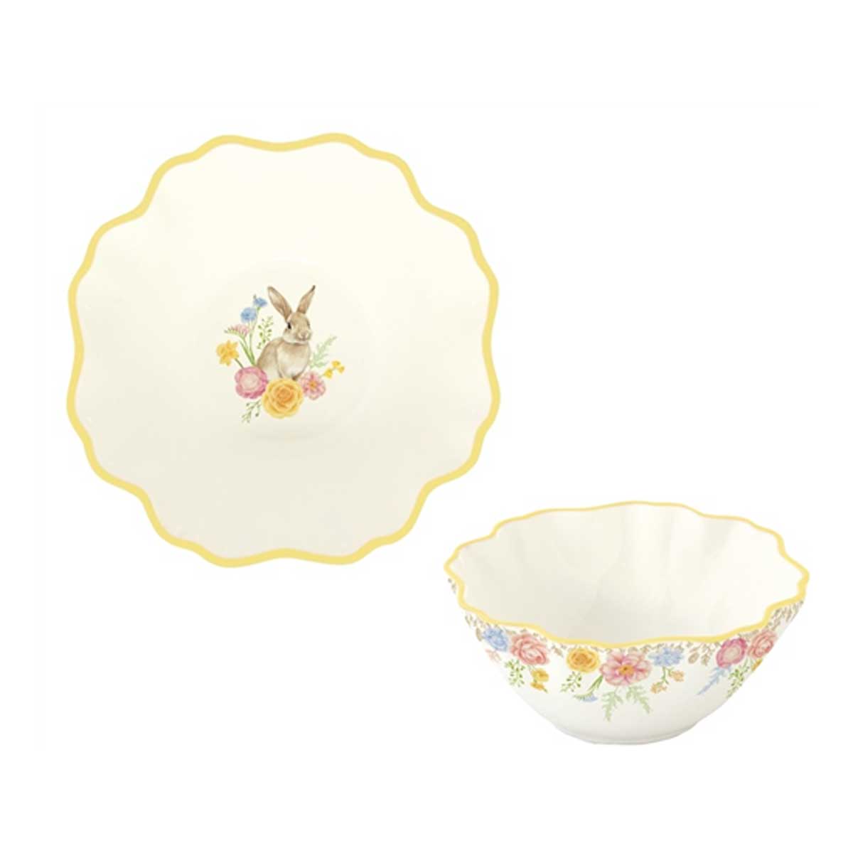 Húsvéti nyuszis porcelán tálka 12 cm Trés Jolie