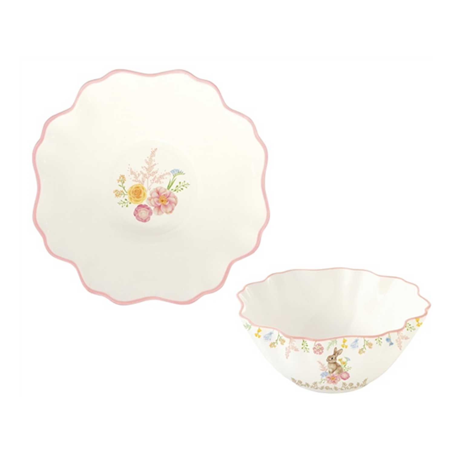 Húsvéti porcelán müzlis tálka 15 cm Trés Jolie