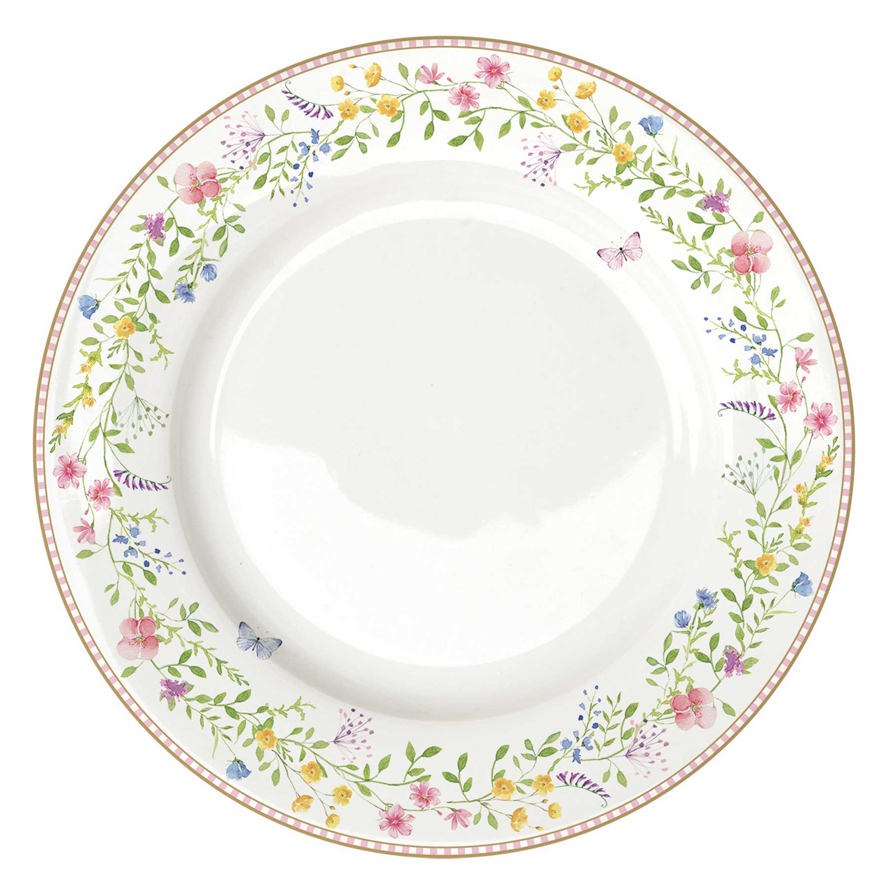 Tányér, étkészlet Húsvéti virág mintás porcelán lapostányér Happy Easter