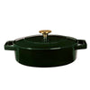 Indukciós öntöttvas alacsony lábas smaragdzöld Berlinger Haus Emerald Collection