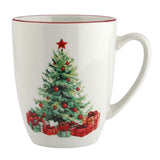 Karácsonyi porcelán bögre 380 ml Karácsonyfás
