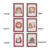 Karácsonyi pamut konyharuha 50x70 cm Christmas is coming 6 féle