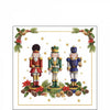 Szalvéta Karácsonyi diótörő papírszalvéta 25x25 cm Bearded nutcracker