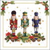 Szalvéta Karácsonyi diótörő papírszalvéta 33x33 cm Bearded nutcracker