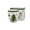 Bögre, csésze Karácsonyi fenyőfás porcelán jumbo bögre 1000 ml dobozban Around Christmas Tree