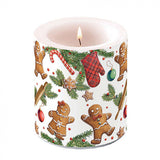 Gyertya Karácsonyi mézeskalácsos átvilágítós gyertya Gingerbread cookies
