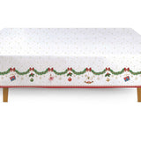 Tányér, étkészlet Karácsonyi pamut nagy asztalterítő 145 x 250 cm Magie de Noel