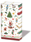 Papírzsebkendő Karácsonyi papírzsebkendő 10 db-os Ornaments All Over red
