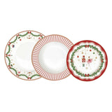 Tányér, étkészlet Karácsonyi porcelán 18 részes étkészlet Magie de Noel