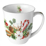 Bögre Karácsonyi porcelán bögre 400 ml Christmas arrangement