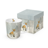 Bögre Karácsonyi porcelán bögre díszdobozban Renard Hiver