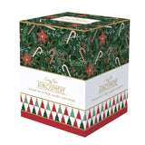 Bögre, csésze Karácsonyi porcelán bögre fém szűrővel tetővel díszdobozban Fancy Christmas