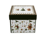 Bögre Karácsonyi porcelán csésze 2 db szett aljjalmézeskalács macis díszdobozban