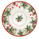 Tányér, étkészlet Karácsonyi porcelán desszertes tányér Christmas Berries
