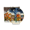 Bögre Karácsonyi porcelán desszertes tányér szett 2db-os 19cm díszcsomagolásban Christmas City