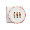 Tányér, étkészlet Karácsonyi porcelán diótörős lapostányér díszdobozban Christmas Nutcracker