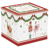Tányér, étkészlet Karácsonyi porcelán eszpresszó kávés csésze aljjal 2 db szett díszdobozban Magie de Noel