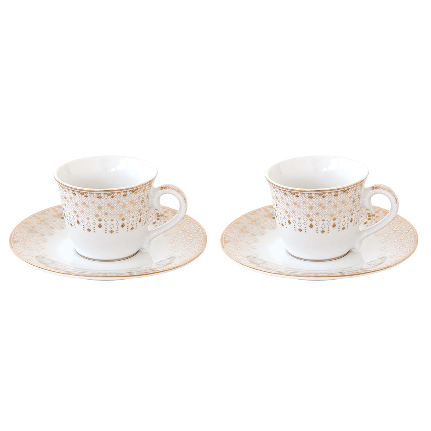 Bögre Karácsonyi porcelán kávés csésze szett díszdobozban fehér arany Festive