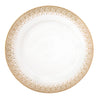 Tányér, étkészlet Karácsonyi porcelán lapostányér fehér arany Festive