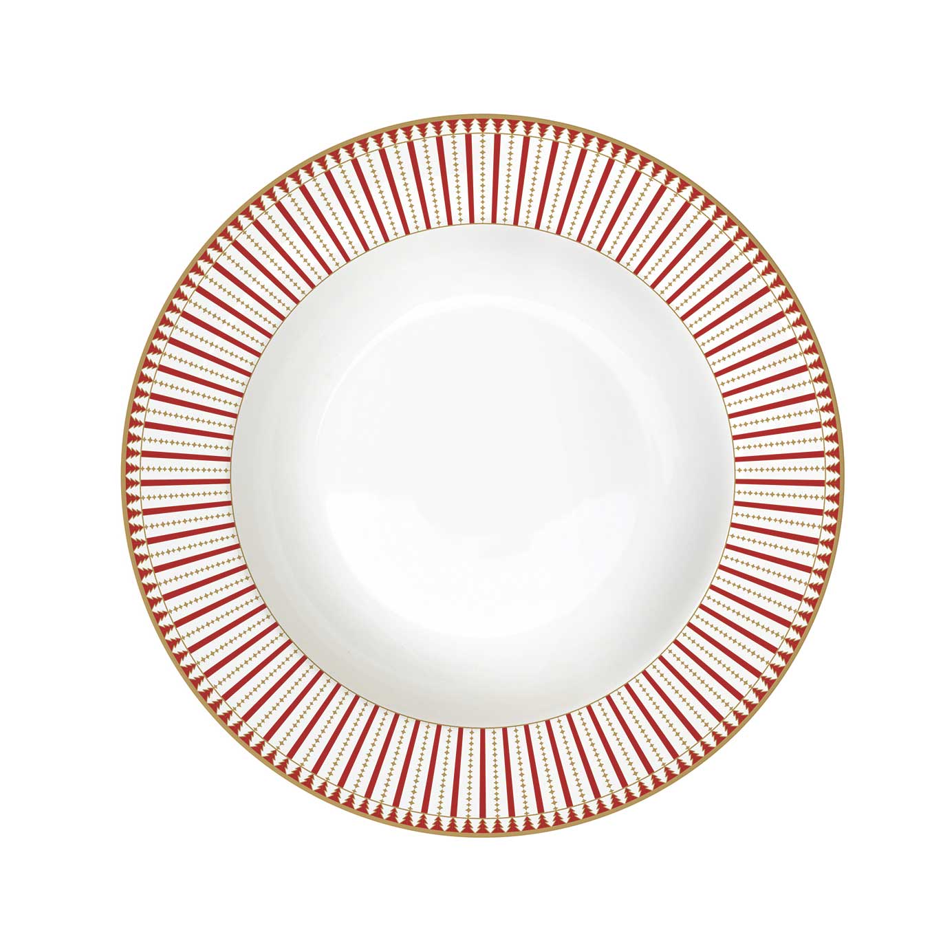 Tányér, étkészlet Karácsonyi porcelán mélytányér Magie de Noel