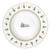 Tányér, étkészlet Karácsonyi porcelán mélytányér szarvas mintás White Forest
