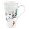 Bögre Karácsonyi porcelán nagy bögre 600 ml díszdobozban Chalet