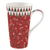 Bögre, csésze Karácsonyi porcelán nagy bögre 600 ml díszdobozban Fancy Christmas