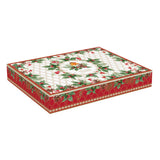 Tálca Karácsonyi porcelán ovális kínáló tál Christmas Berries