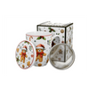 Bögre Karácsonyi porcelán szűrős bögre mézeskalács macis díszdobozban