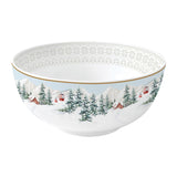 Tálka Karácsonyi Porcelán Tál Chalet - 15 cm