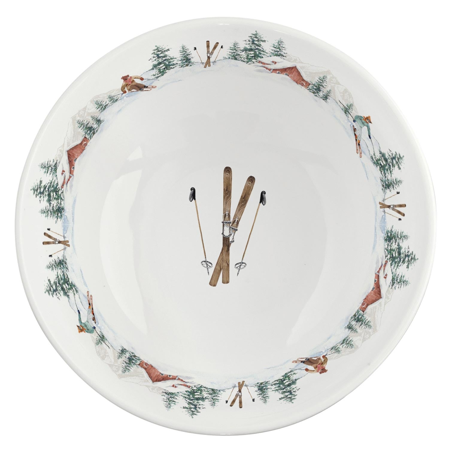 Tálka Karácsonyi Porcelán Tálka Chalet - 12 cm