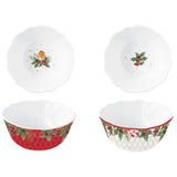 Tálka Karácsonyi porcelán tálka szett 2 db Christmas Berries