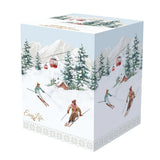 Bögre Karácsonyi porcelán teás bögre szűrővel díszdobozban Chalet
