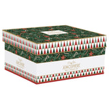Bögre, csésze Karácsonyi porcelán teáskanna fém szűrővel és 2 db pohárral díszdobozban Fancy Christmas