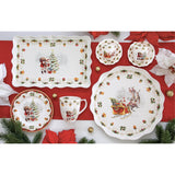 Tányér, étkészlet Karácsonyi porcelán télapós bögre Nostalgic Christmas Time