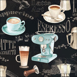 Kávés Barista black háromrétegű papírszalvéta 33x33 cm 20 db-os